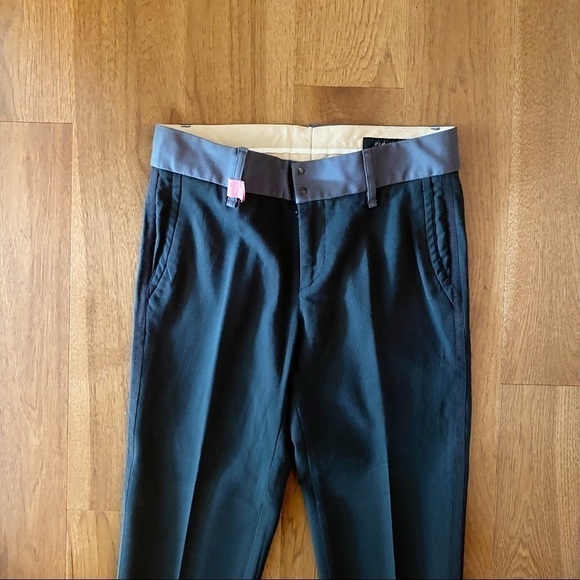 Rag & Bone Trouser Pants Women’s Size 2 Dark Gray Grey Wool Slim Leg Ankle - Picture 7 of 16